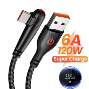 Cable de Datos 4 en 1 Carga Rapida 6A Salida 120w Romax