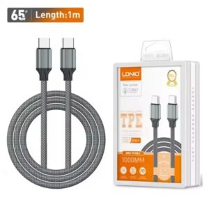 Cable Ldnio LC441C De Carga Rápida Usb-c A Usb-c 65W De 1 M