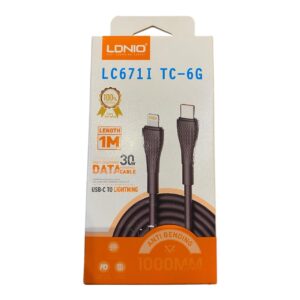 Cable Ldnio LC671I Tipo C A Lightning De 1M 30W Carga Rápida