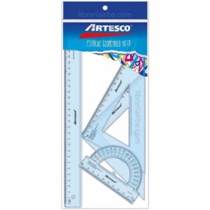Escuadron De Reglas Estuche Geometrico Cristal 30CM