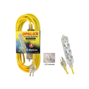 Extension Opalux 3 Salidas 5M Neon Op FL1205