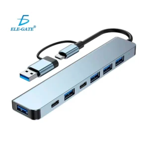 Hub Tipo C Con Adaptador USB De 7 Puertos