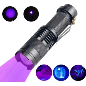 Linterna Detector Billetes Uv Ultravioleta Zoom 395nm Recargable