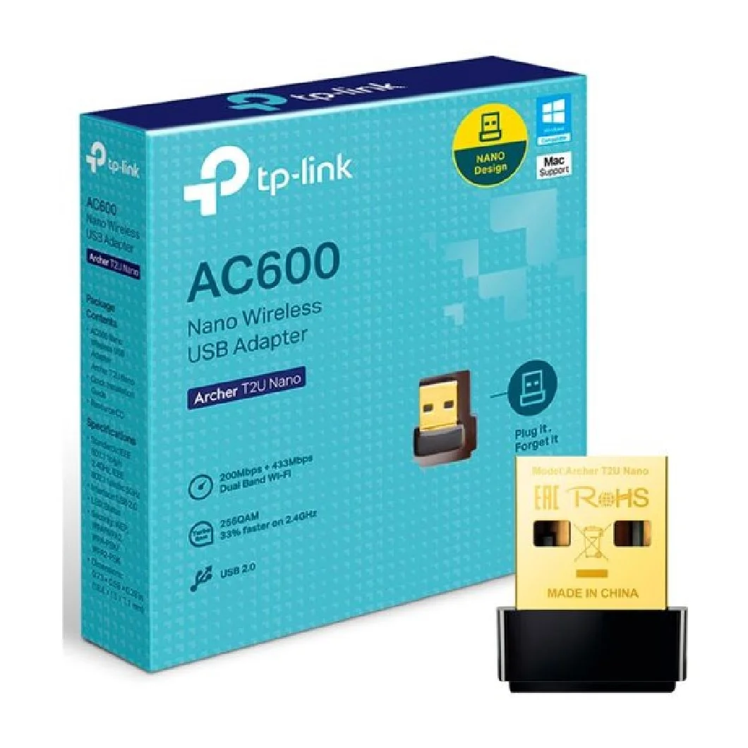 RED Wi-Fi USB TP-LINK Archer T2U Nano AC600 2BAND