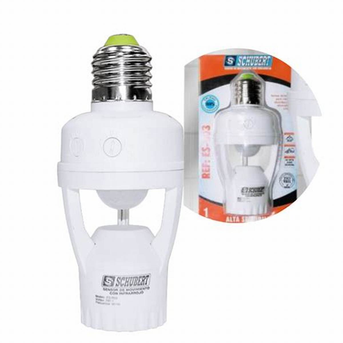 Sensor De Movimiento 60W Es B03 Socket Sensor 360 Infrarojo Schubert