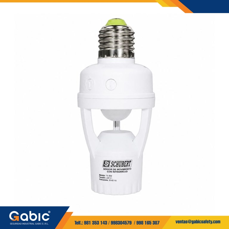 Sensor De Movimiento 60W Es B03 Socket Sensor 360 Infrarojo Schubert