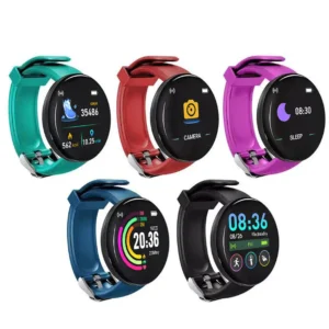 Smartwatch D18, reloj inteligente resistente al agua, monitor de actividad, podómetro, con