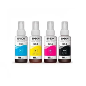 Tinta Epson 664 CIAN,MAGENTA,AMARILLO Y NEGRO INK MATE