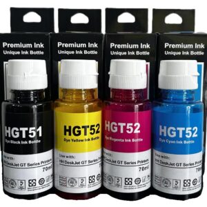 Tinta Jet life HGT52 CIAN,MAGENTA,AMARILLO Y NEGRO - COMPATIBLE